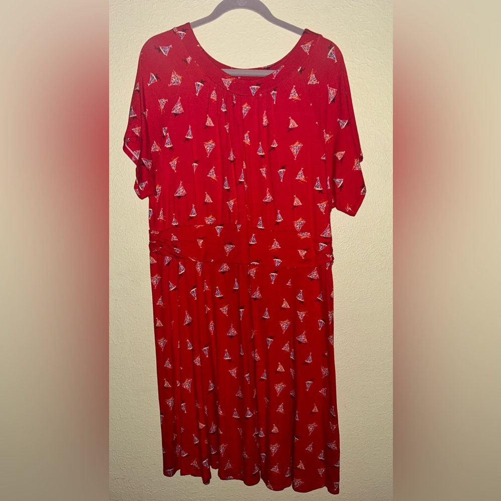 Avon sail boat dress - size 1X